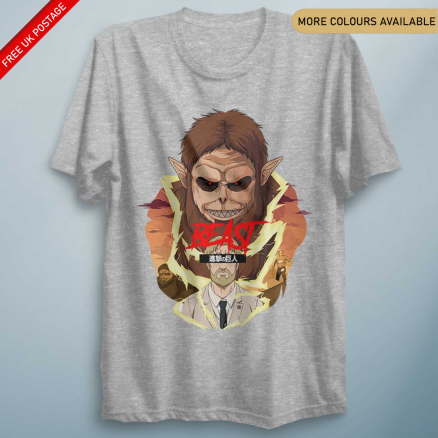AOT Zeke Beast – Unisex Anime-Inspired Graphic Tee