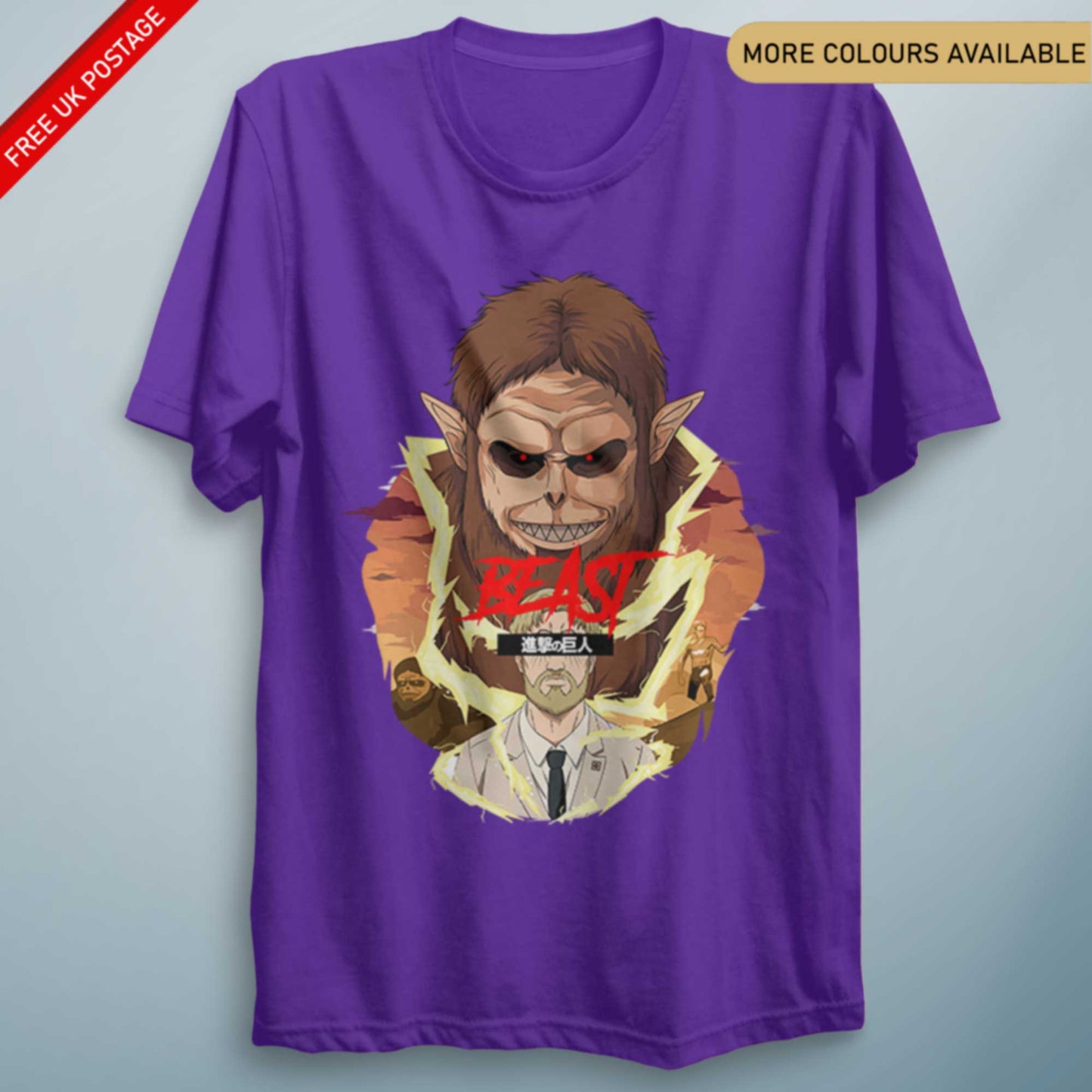 AOT Zeke Beast – Unisex Anime-Inspired Graphic Tee
