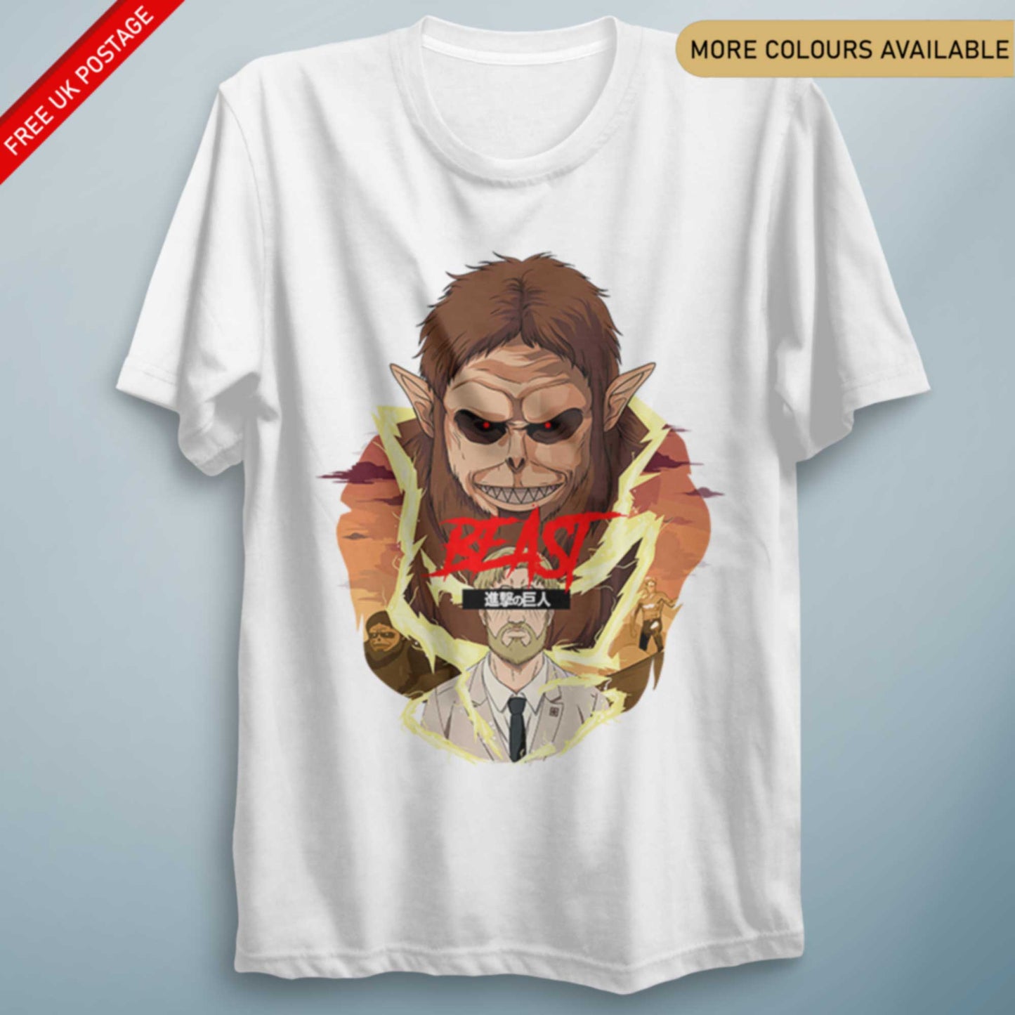 AOT Zeke Beast – Unisex Anime-Inspired Graphic Tee