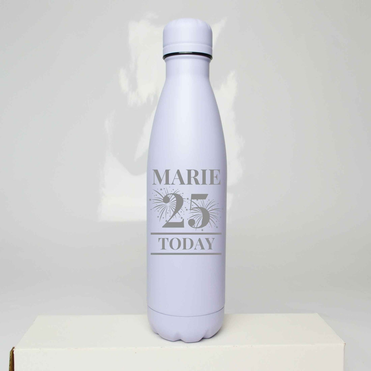 Personalised Birthday Fireworks Engraved Thermos Bottle 500ml