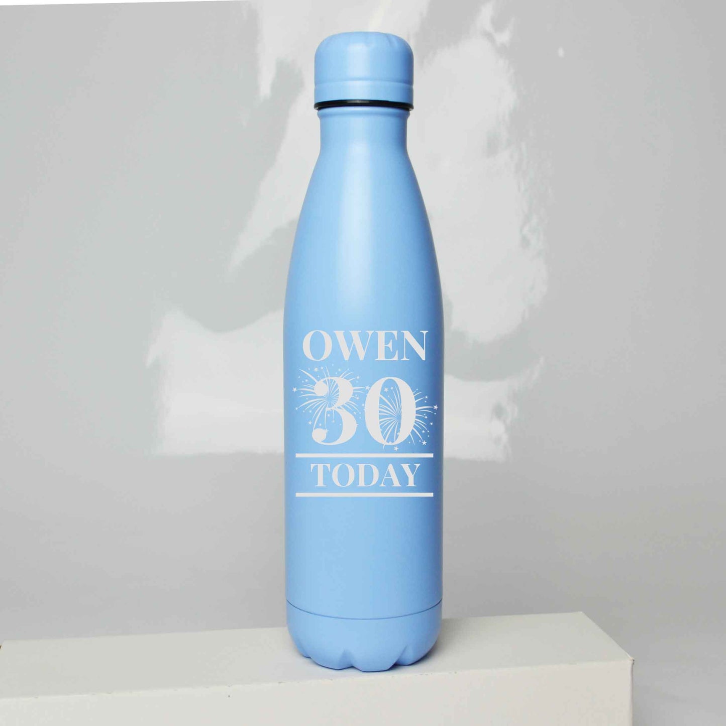 Personalised Birthday Fireworks Engraved Thermos Bottle 500ml