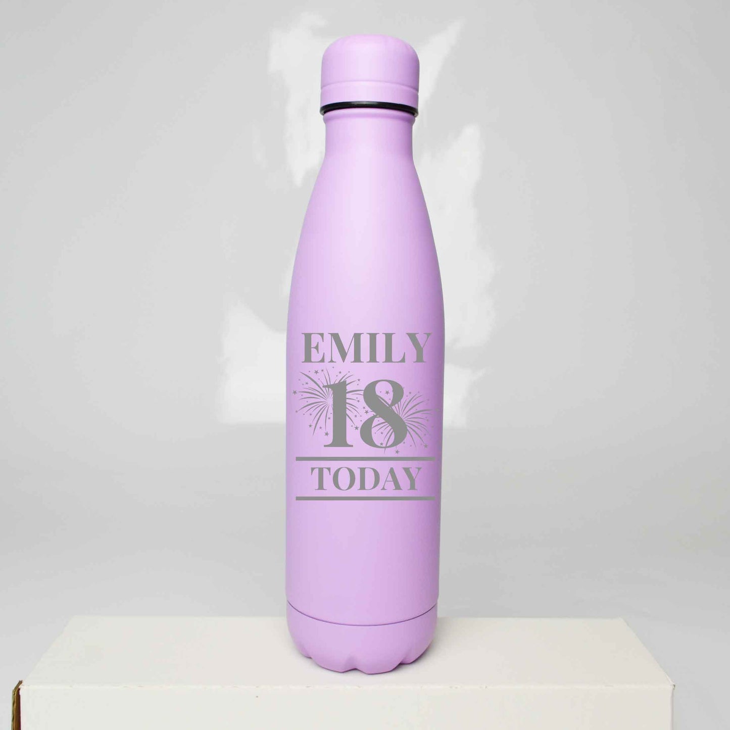 Personalised Birthday Fireworks Engraved Thermos Bottle 500ml