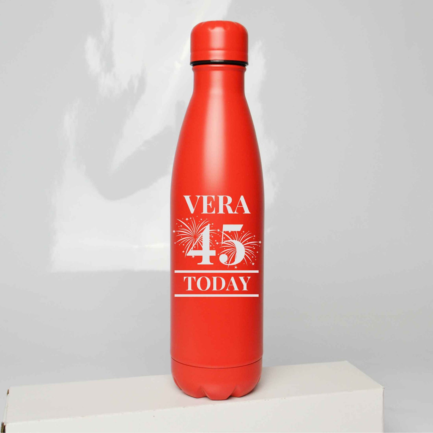 Personalised Birthday Fireworks Engraved Thermos Bottle 500ml
