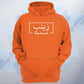 Custom Arabic Box Name With English Unisex Hoodie