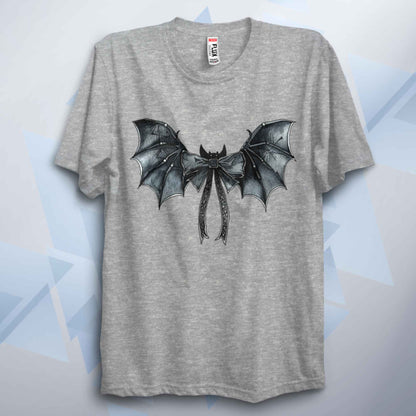 Gothic Bat Bow Unisex T Shirt