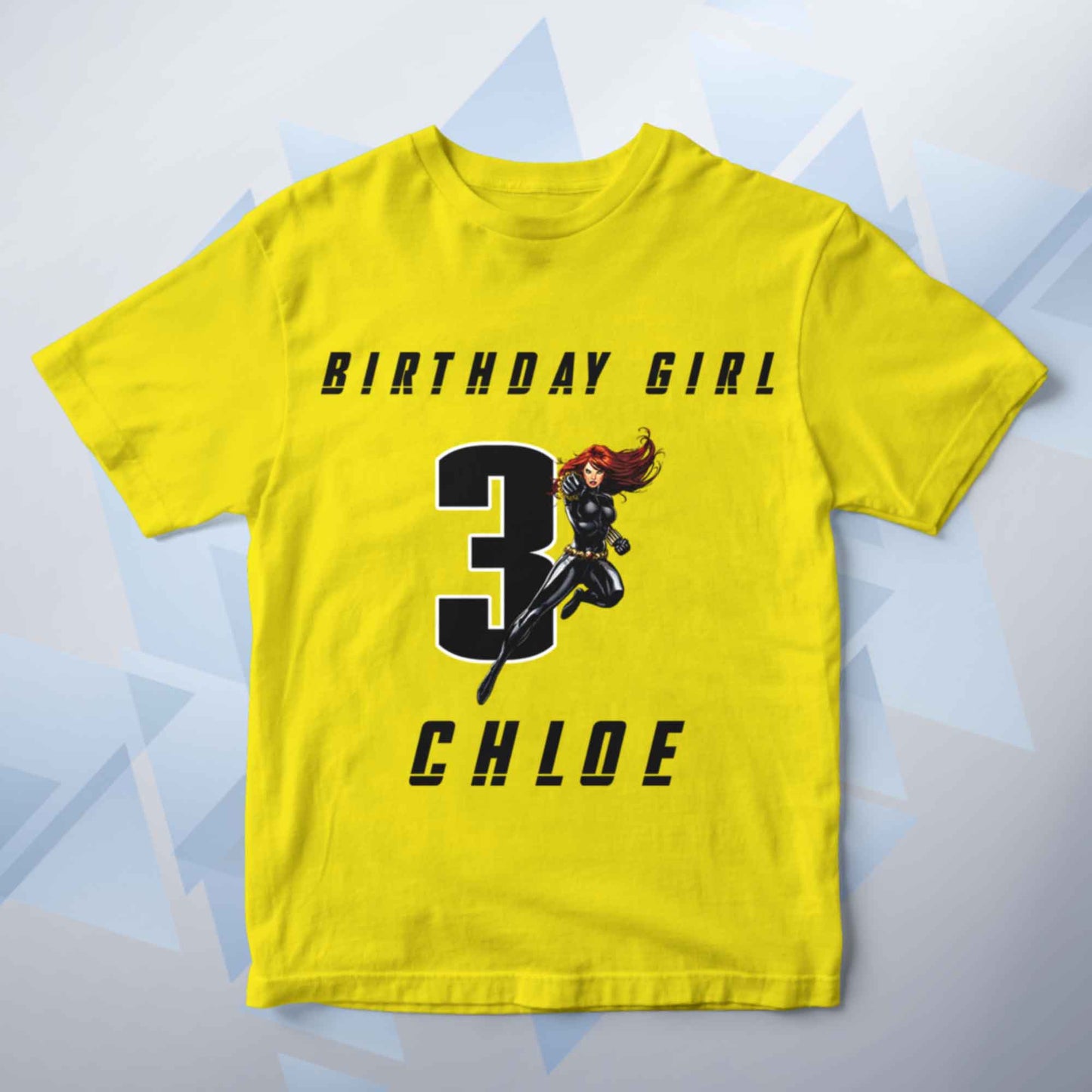 Personalised Super Hero Widow Birthday Classic Kid's T Shirt