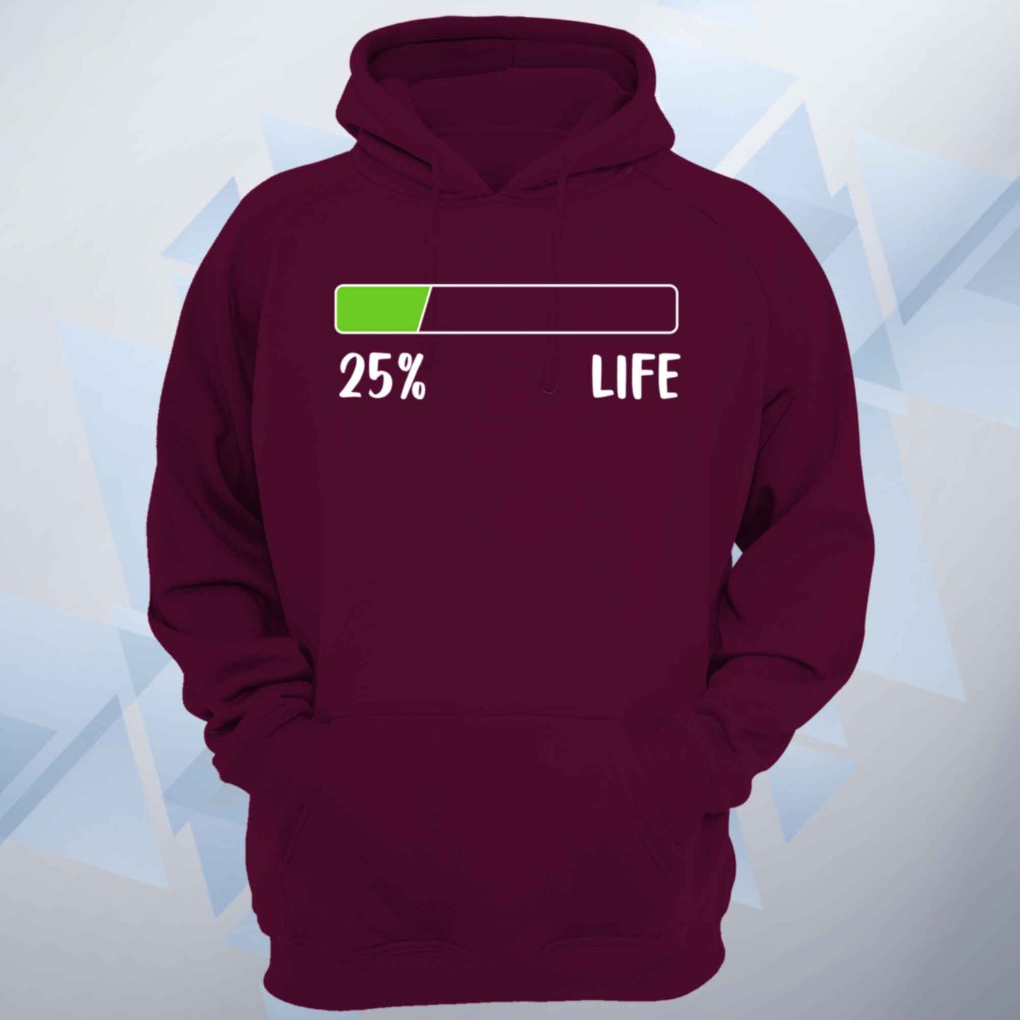 Personalised Life Percentage Bar Funny Unisex Hoodie