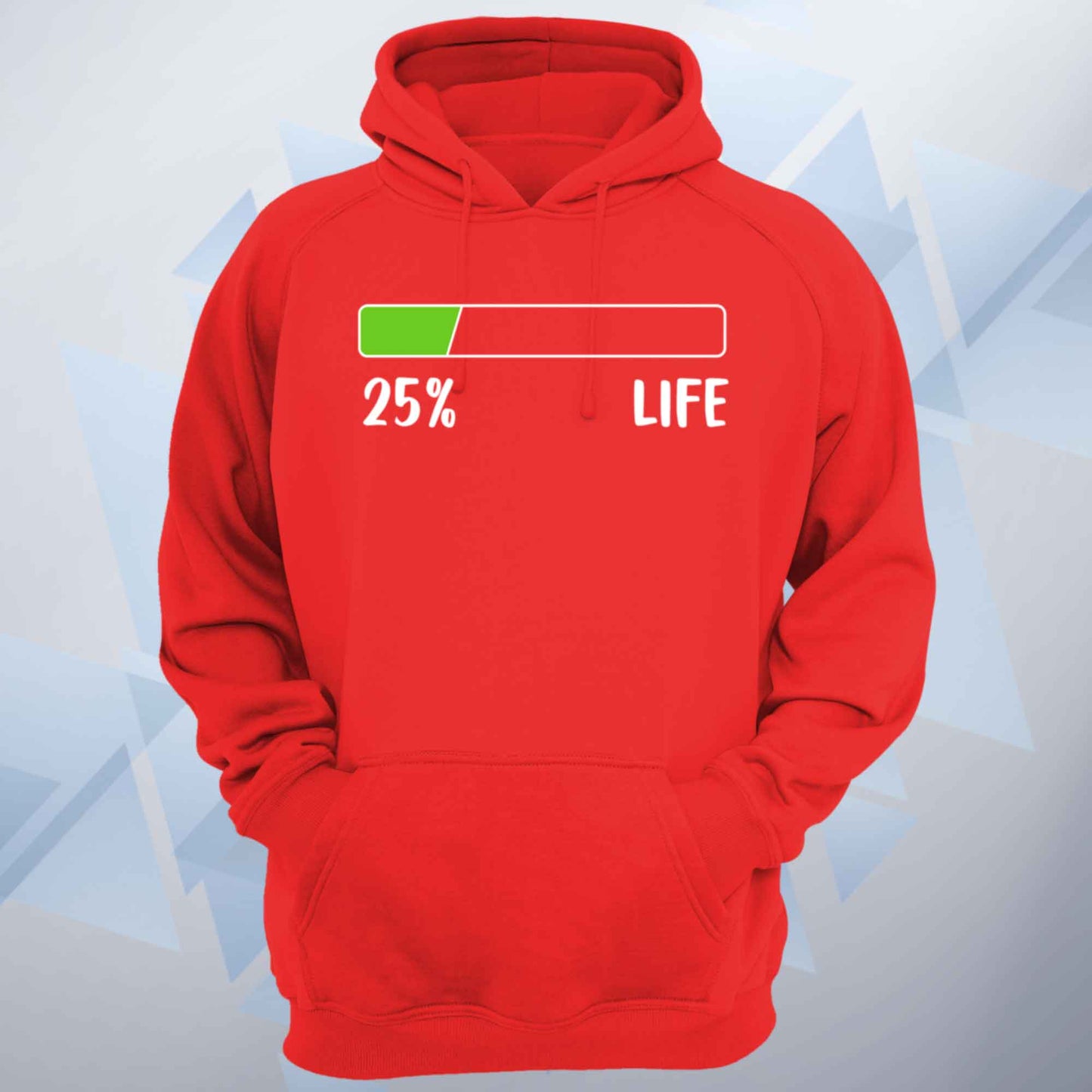 Personalised Life Percentage Bar Funny Unisex Hoodie