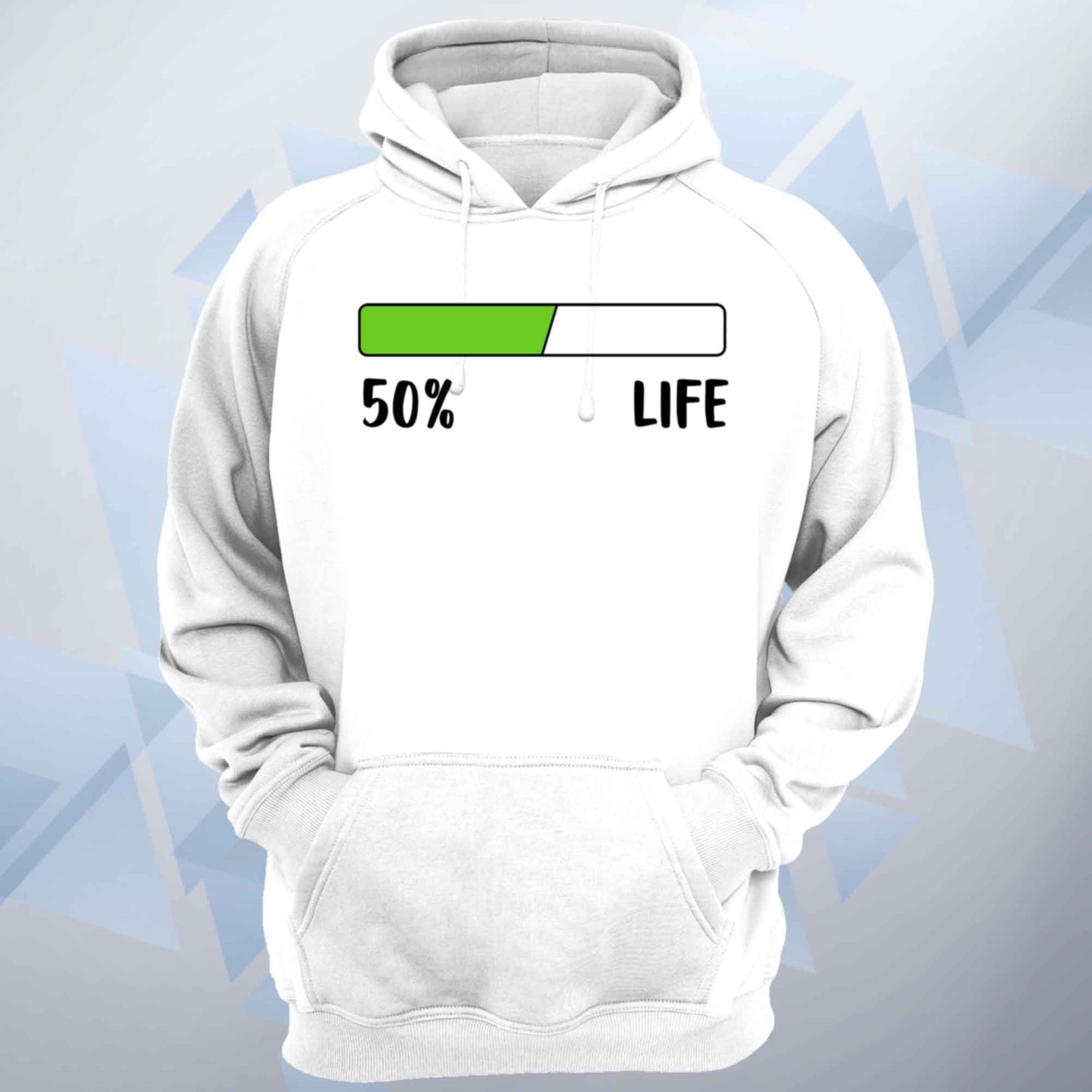 Personalised Life Percentage Bar Funny Unisex Hoodie