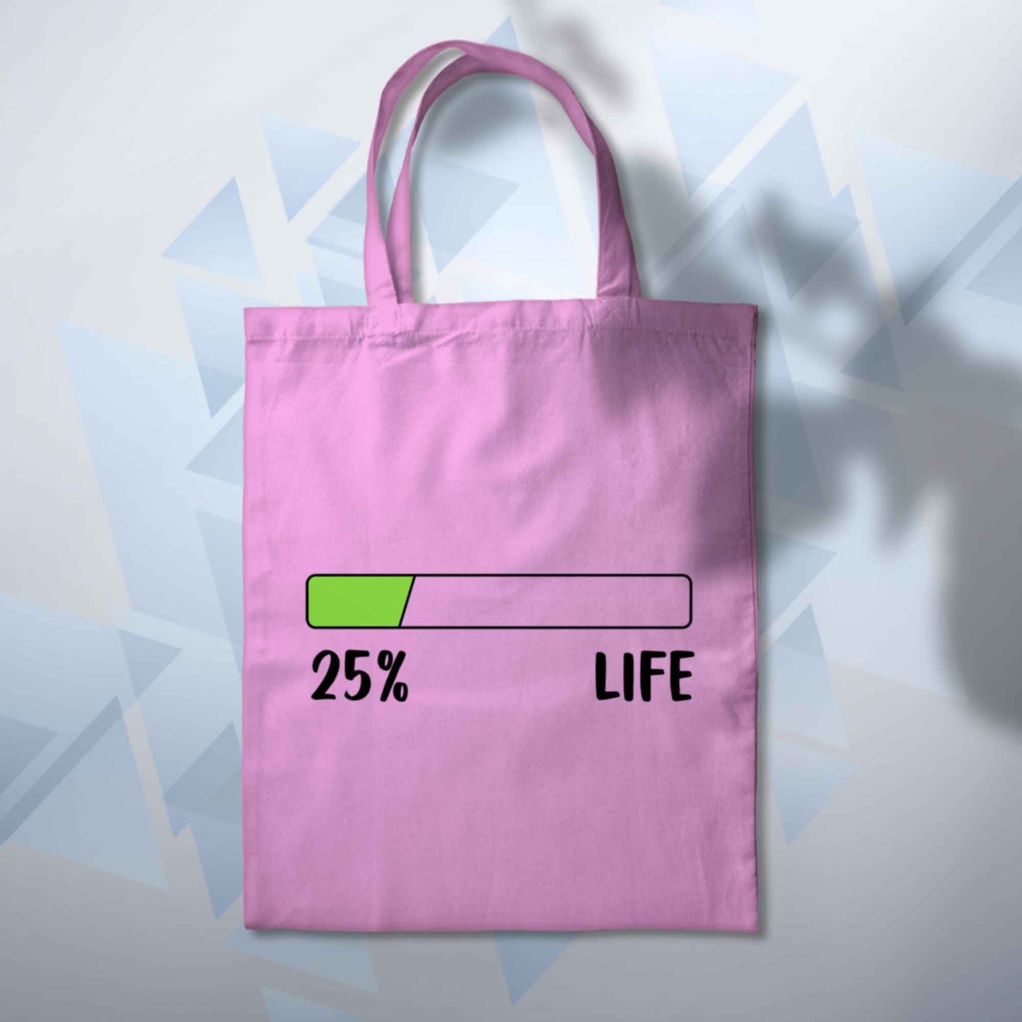 Personalised Life Percentage Bar Funny Tote 10L Bag