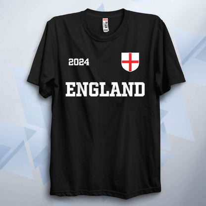 2024 England Flag Football Euro Tribute T Shirt