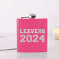 Engraved Leavers 2024 Stainless Steel Hip Flask 6oz