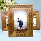 Personalised Leavers 2024 Names Photo Frame Oak Frame