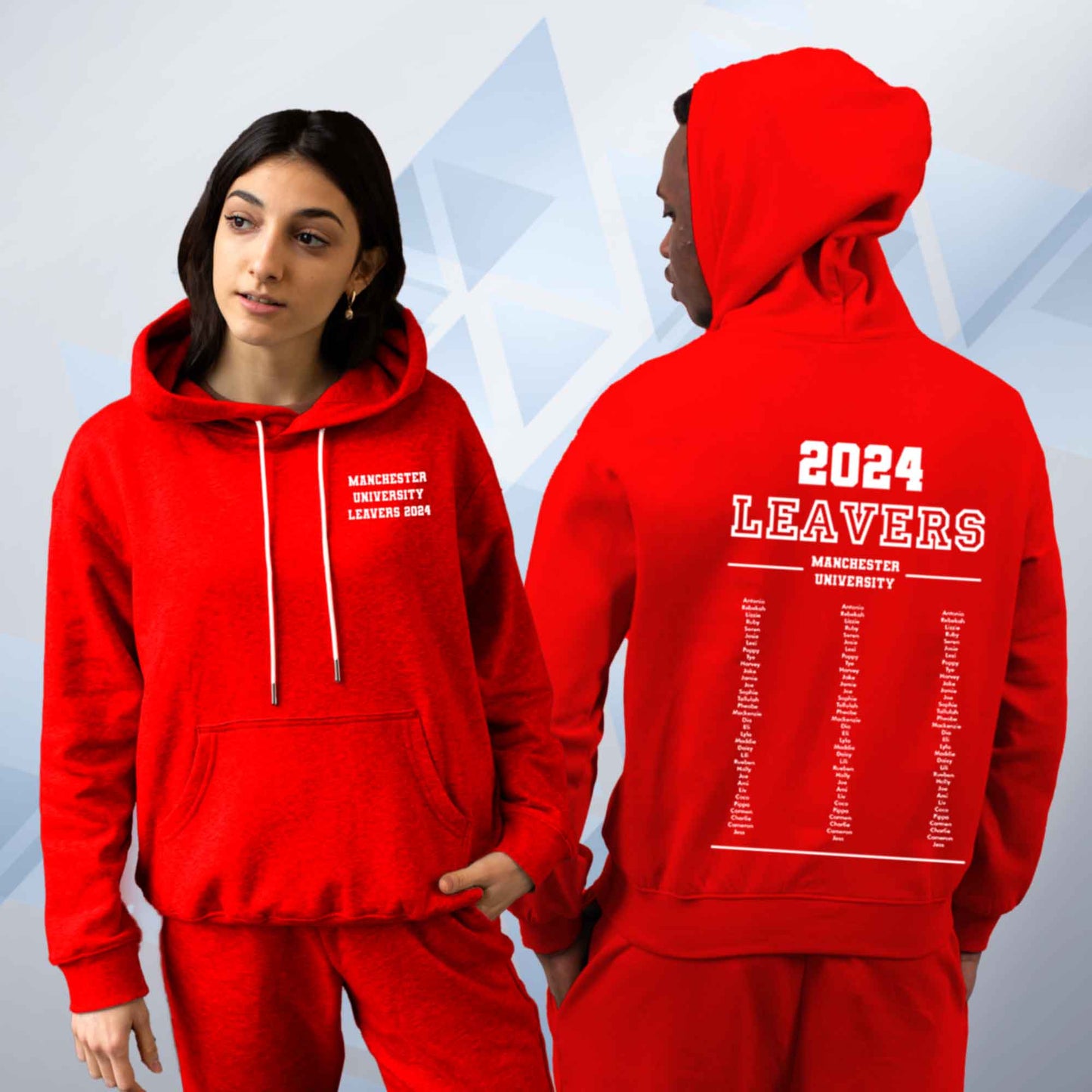 Personalised LEAVERS List 2024 Hoodie Custom Names