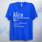 Personalised Noun Name T Shirt