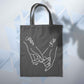 Personalised Holding Hands Custom Tote 10L Bag