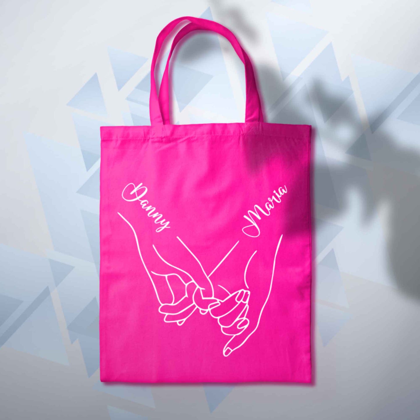 Personalised Holding Hands Custom Tote 10L Bag