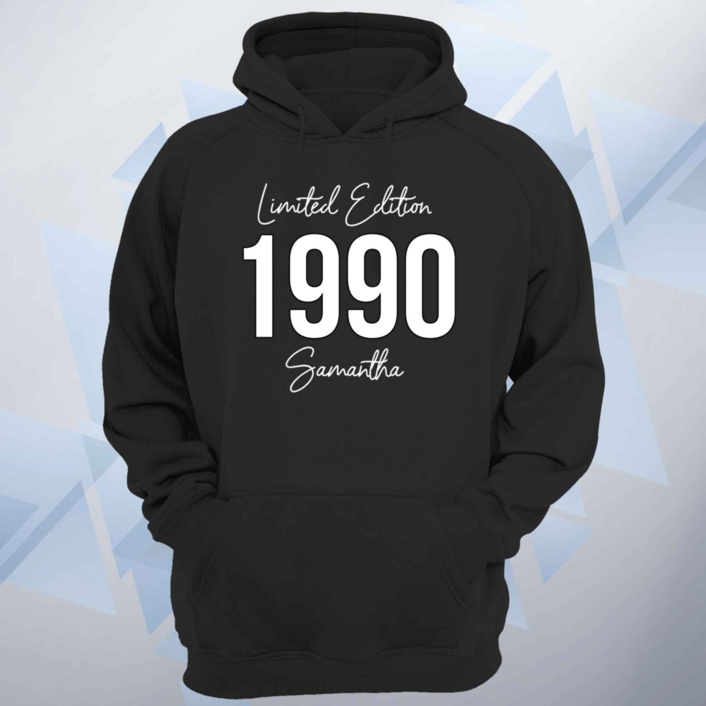 Personalised Limited Edition Black Outline Unisex Hoodie