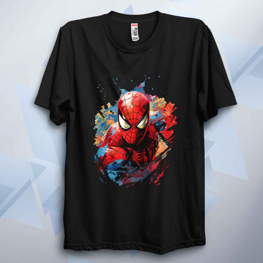 Watercolour Splat Spiderman Unisex T Shirt