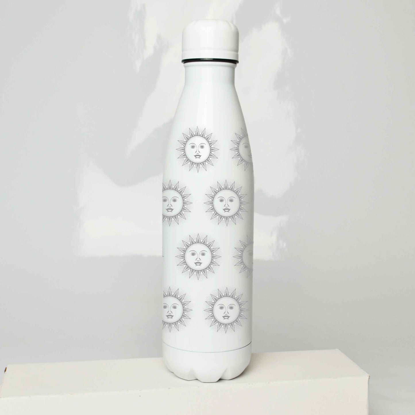Sun Pattern Stainless Steel Thermos Bottle – 500ml BPA-Free Insulated Flask