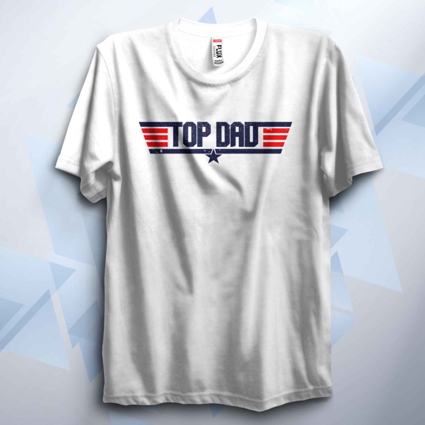 Top Dad Distressed Logo T Shirt