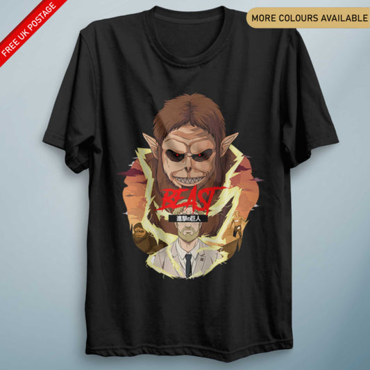 AOT Zeke Beast – Unisex Anime-Inspired Graphic Tee