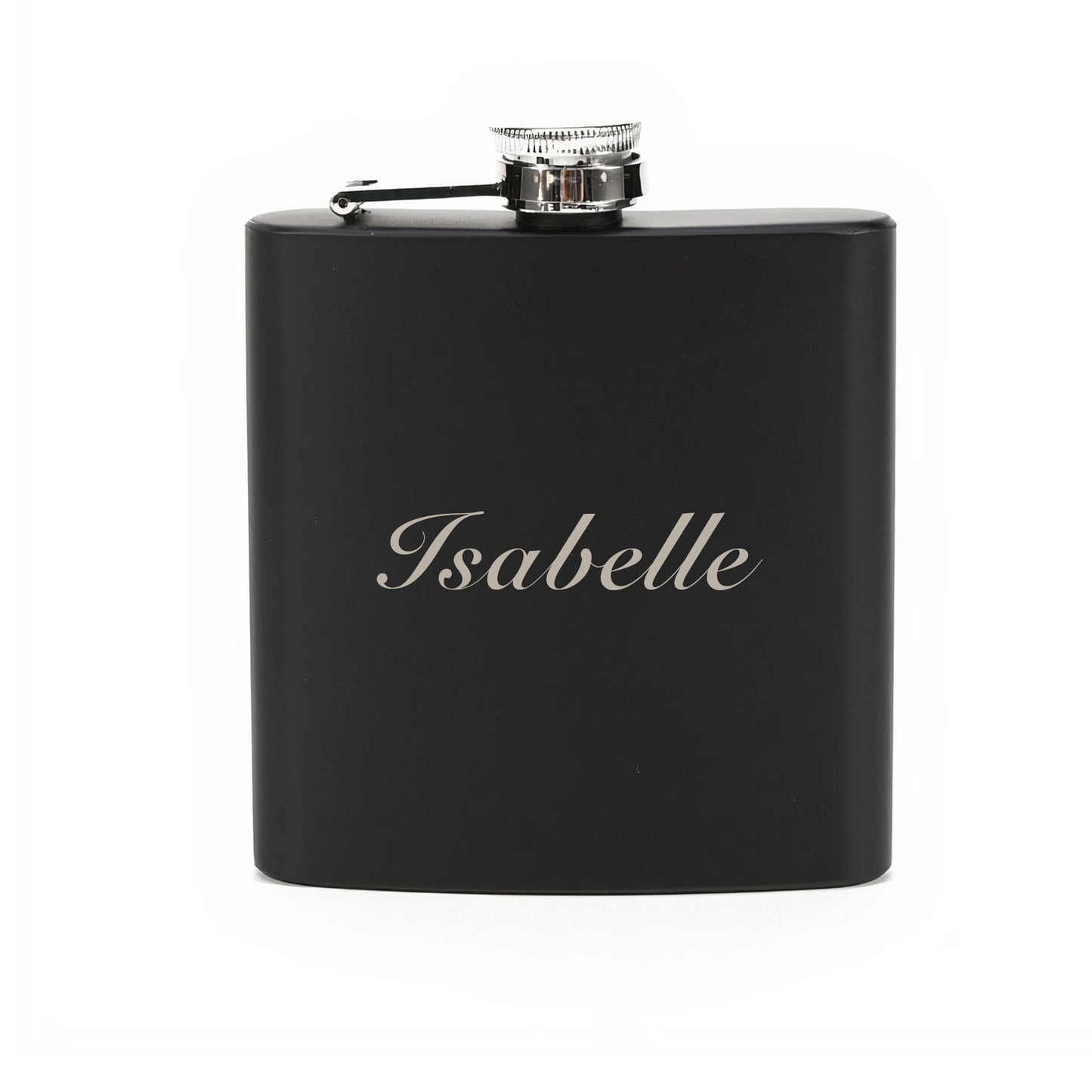 Pink Hip Flask Personalised Custom Name 6oz Flask - FLUX DESIGNS