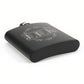 Custom Engraved Stainless Steel Hip Flask Monogram Initial Flask 6oz - FLUX DESIGNS
