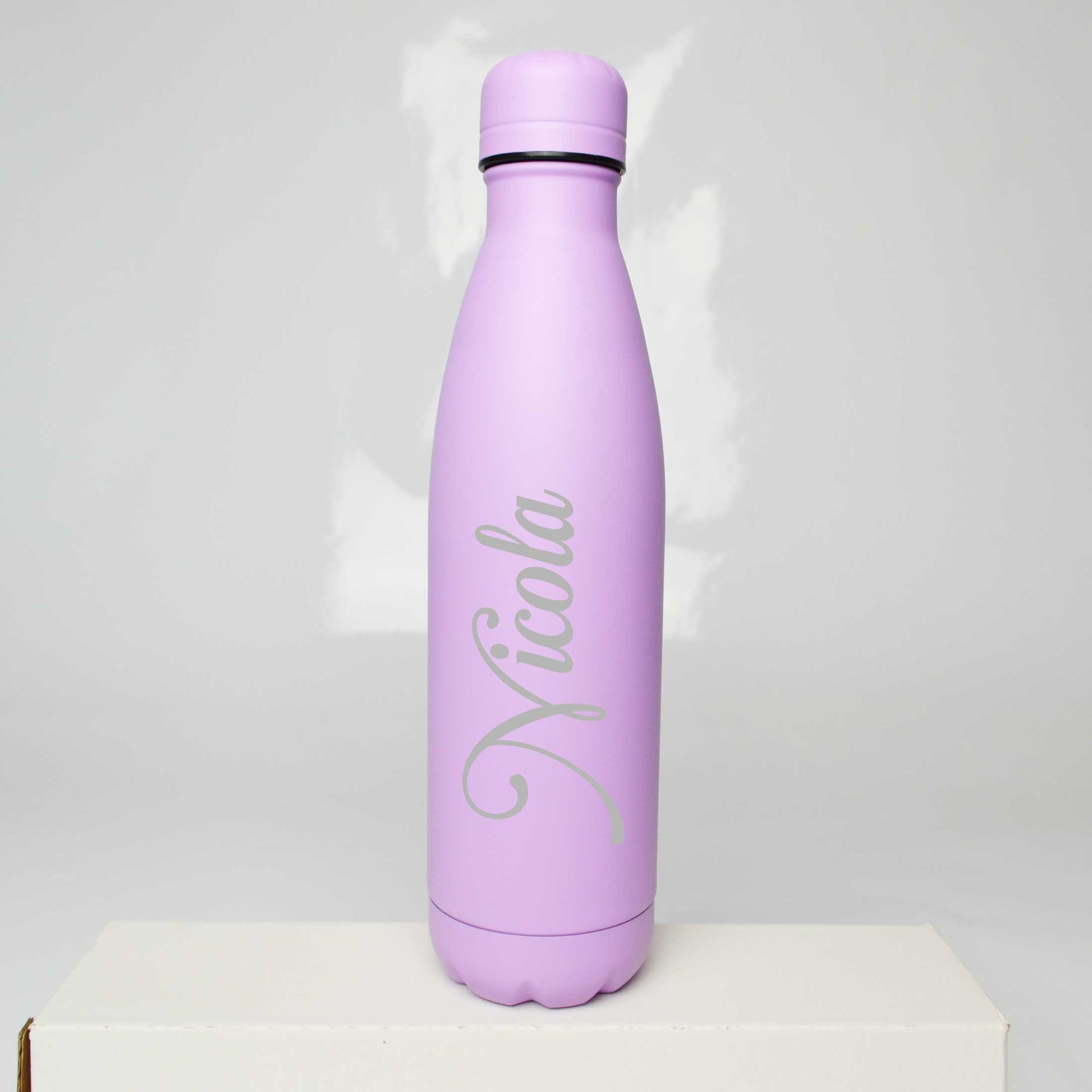 Personalised Name Thermos Water Bottle Customized Name Bottle 500ml - FLUX DESIGNS