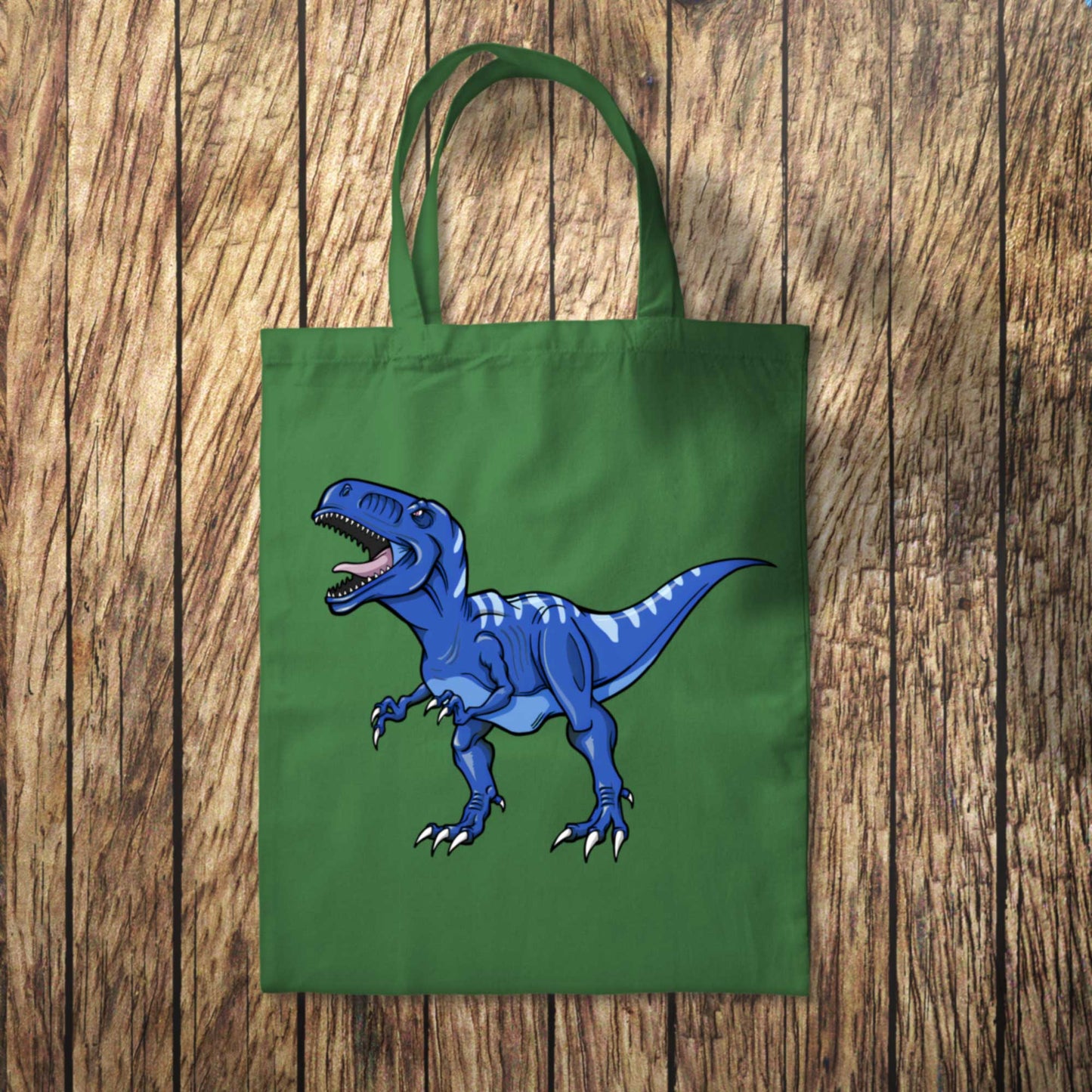 Blue Dinosaur Tote Bag 10L Bag