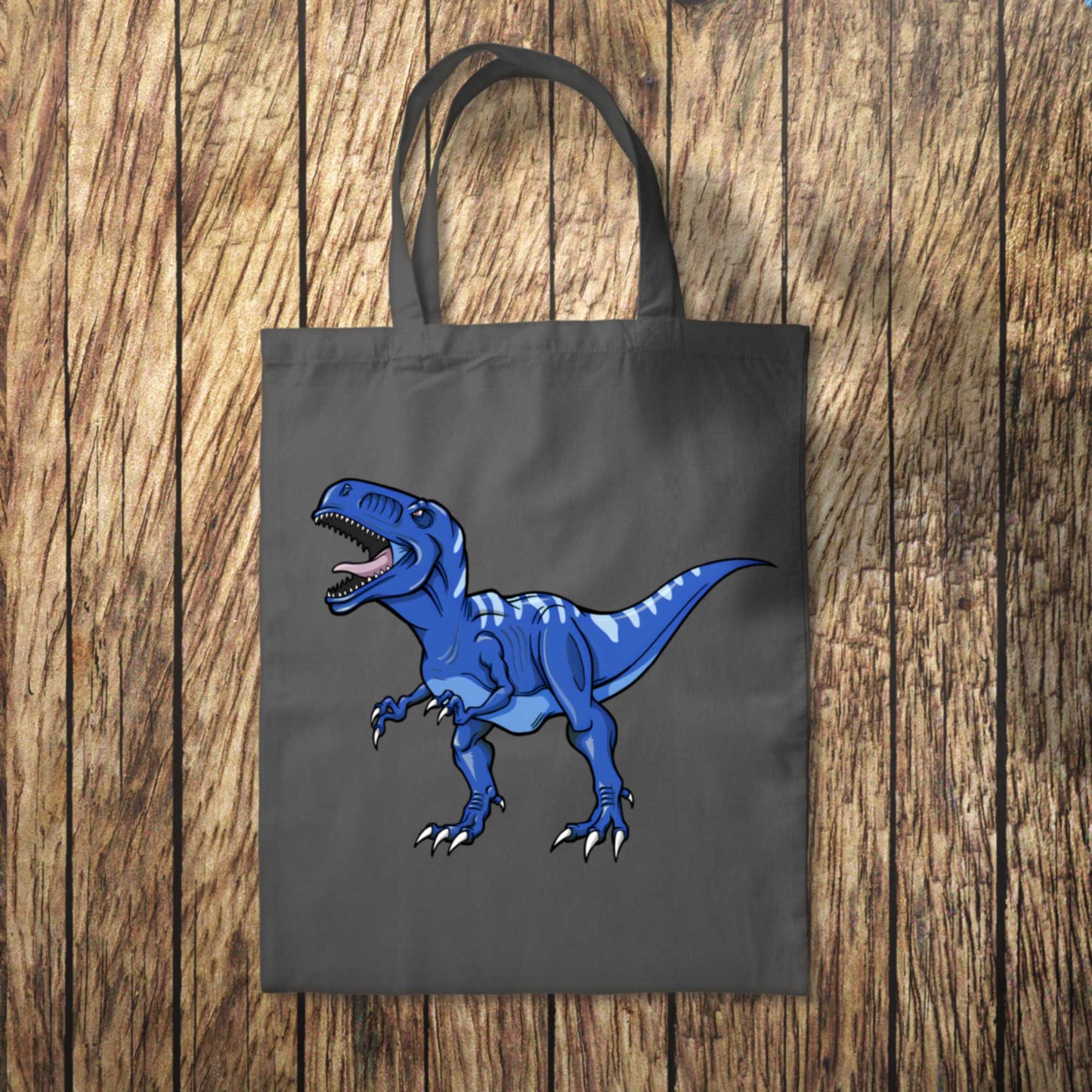 Blue Dinosaur Tote Bag 10L Bag