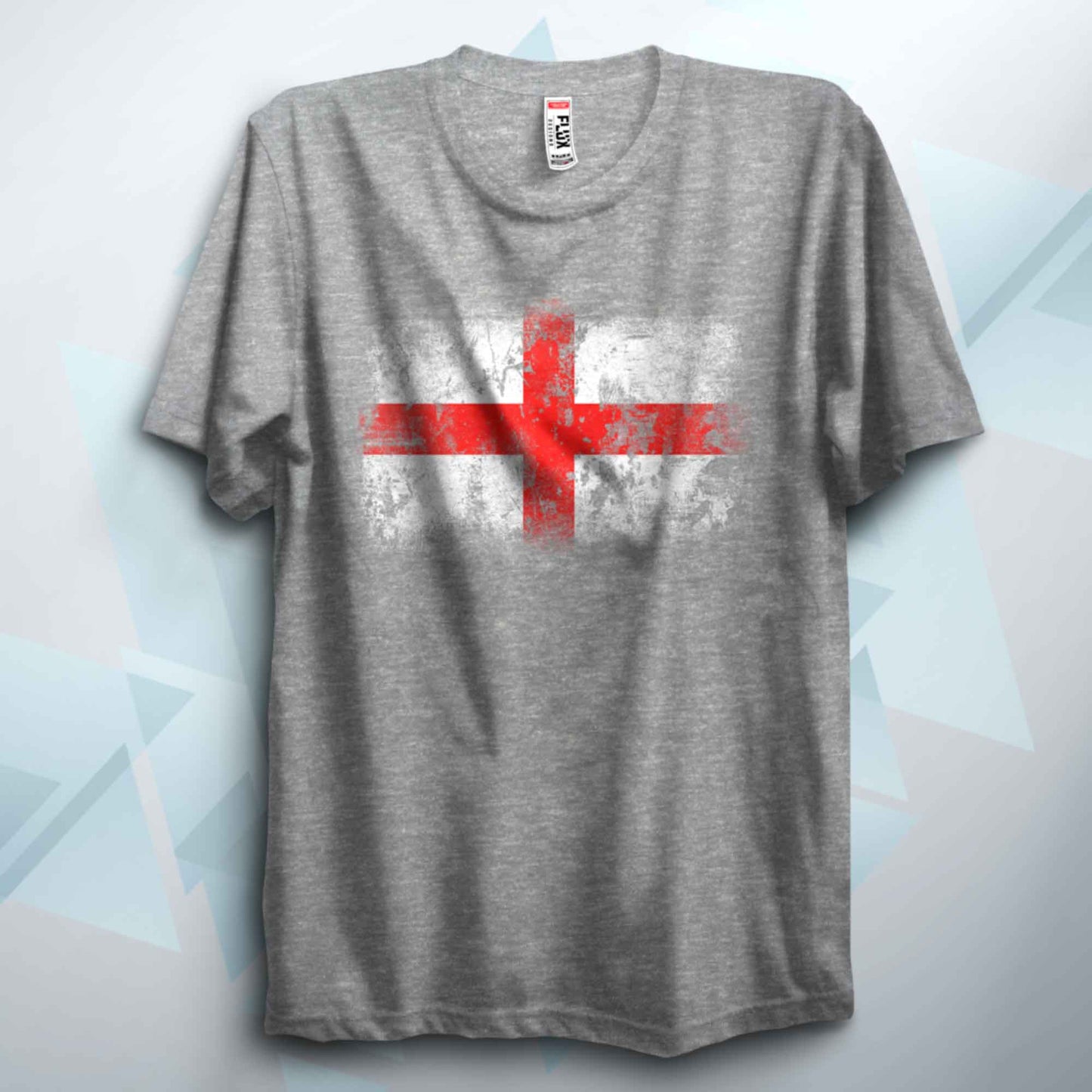 Distressed England Flag T Shirt