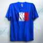Distressed France Flag T Shirt