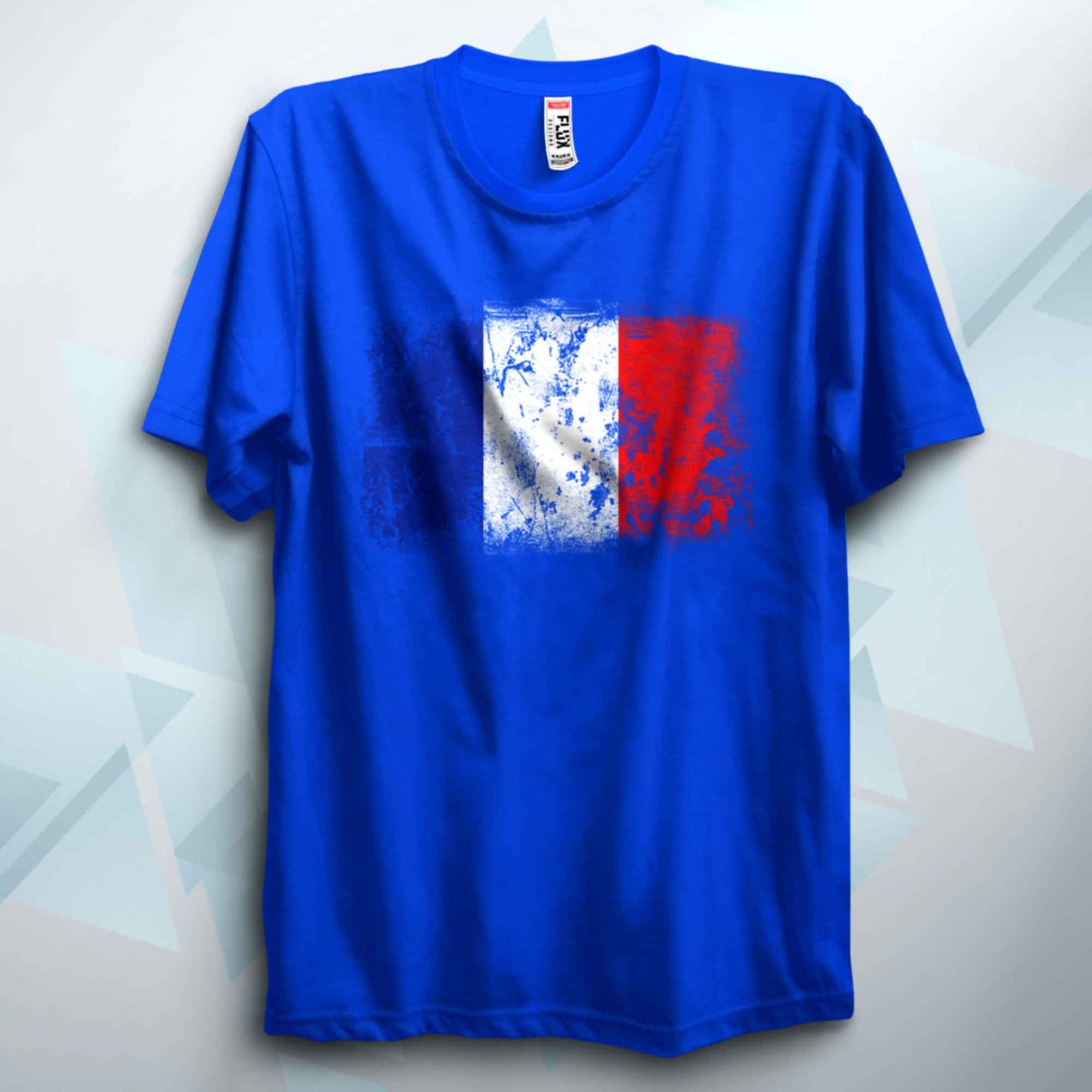 Distressed France Flag T Shirt