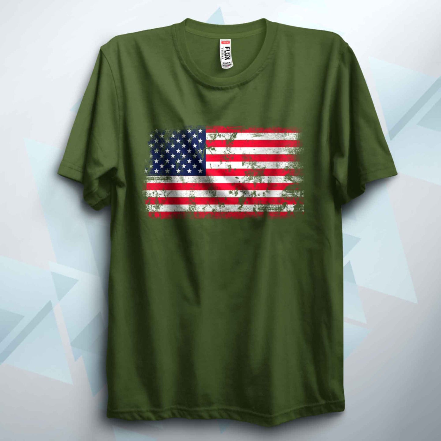 Distressed USA Flag T Shirt