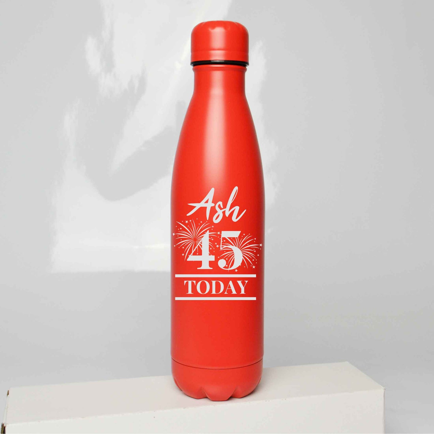 Personalised Firework Birthday Engraved Thermos Bottle 500ml