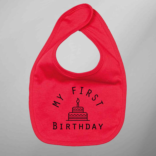 Baby Bib My First Birthday Bib 1st Birthday Baby Gift - FLUX DESIGNS