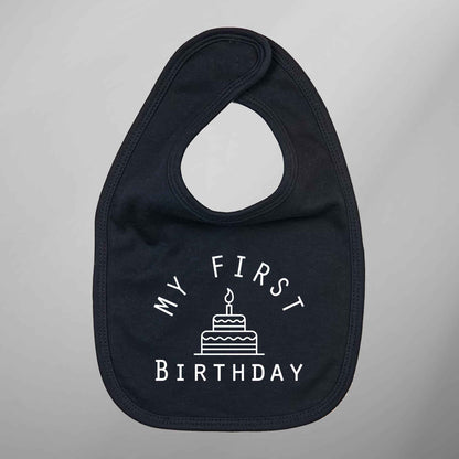 Baby Bib My First Birthday Bib 1st Birthday Baby Gift - FLUX DESIGNS