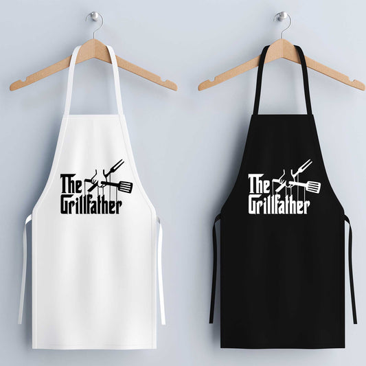 THE GRILLFATHER Black Apron Father's Day Gift - FLUX DESIGNS