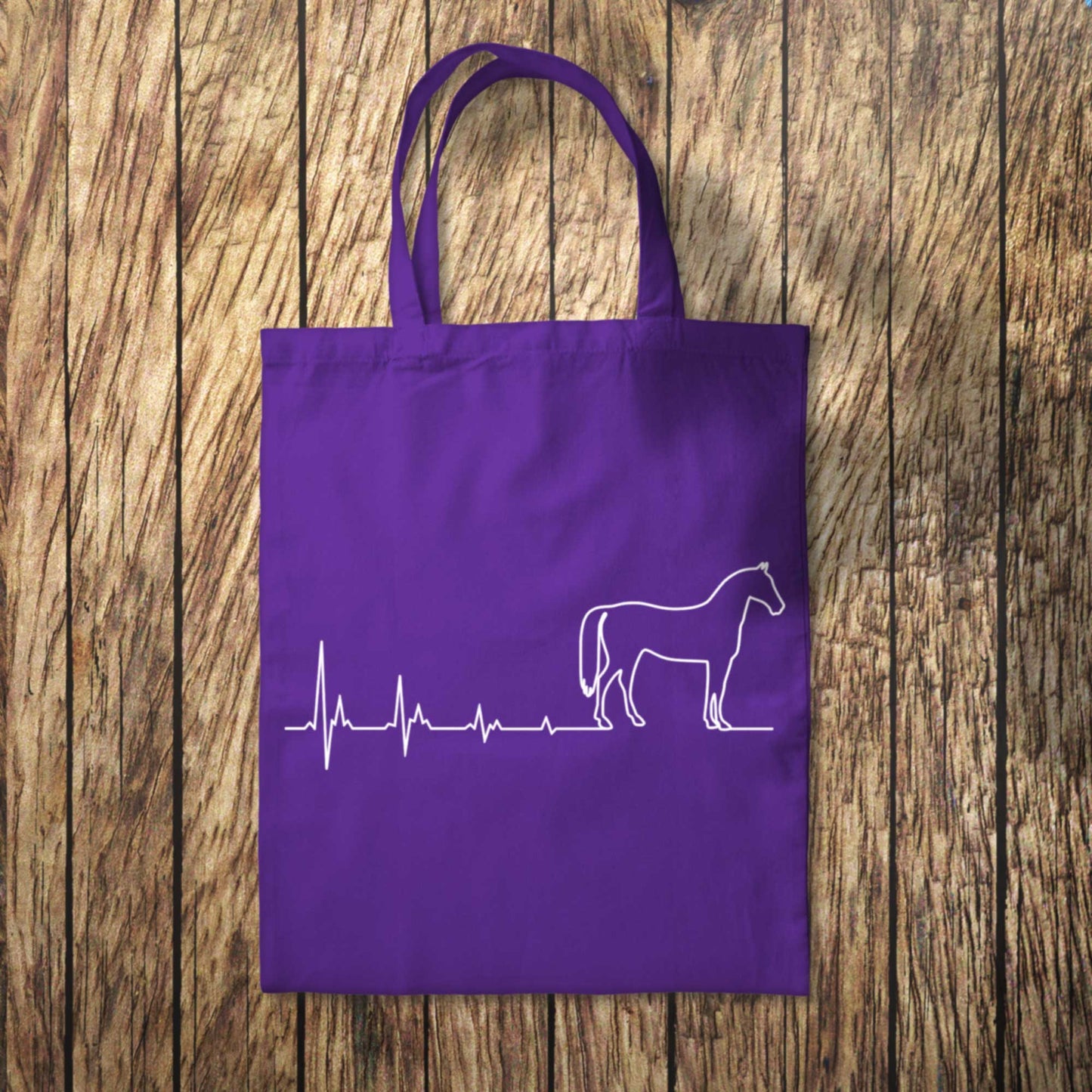 Horse Heartbeat Tote Bag 10L Bag