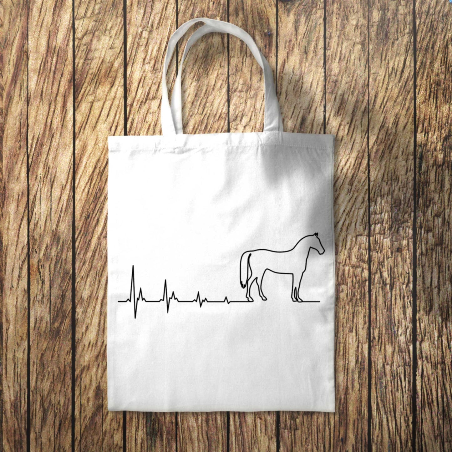 Horse Heartbeat Tote Bag 10L Bag