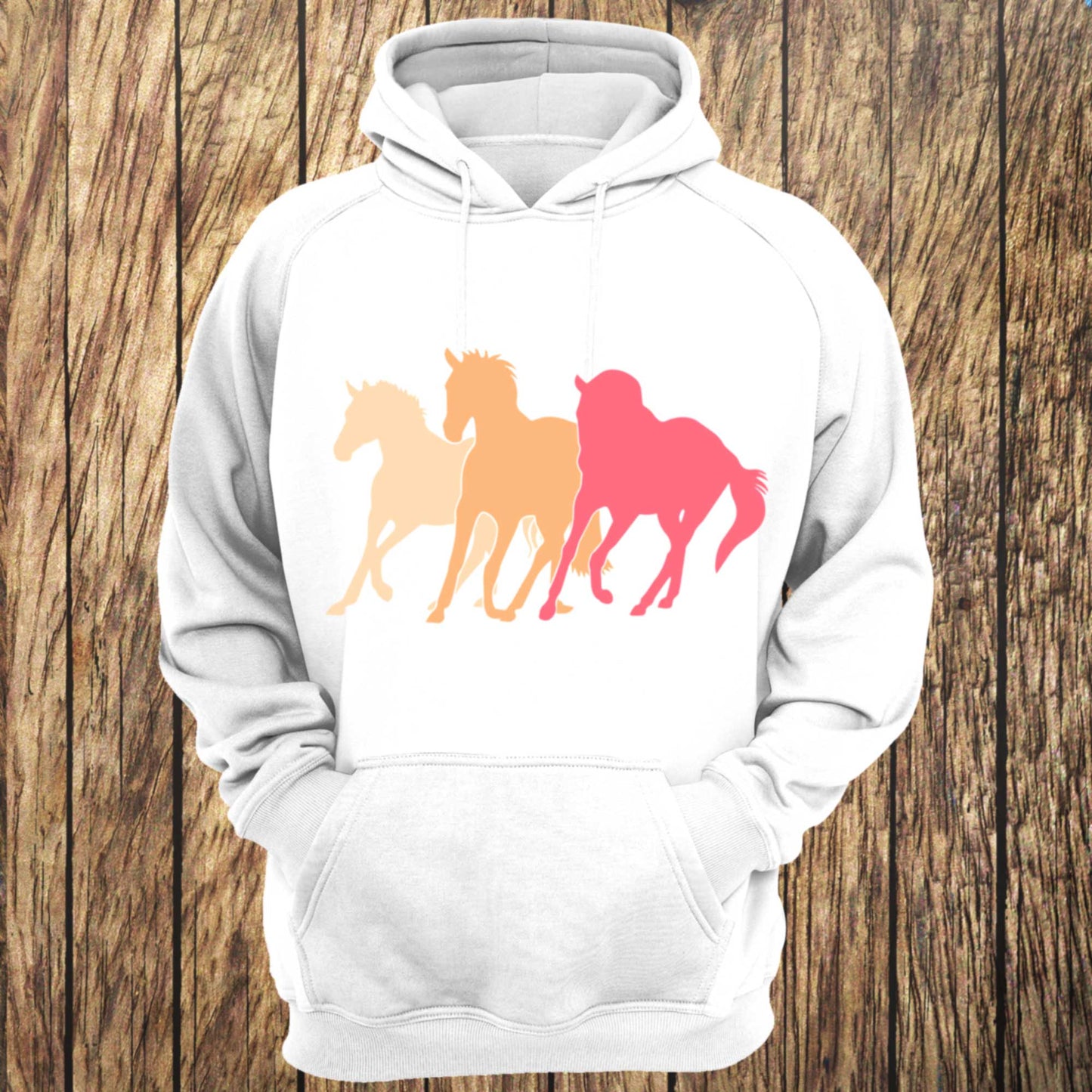 Sunset Wild Horses Unisex Hoodie