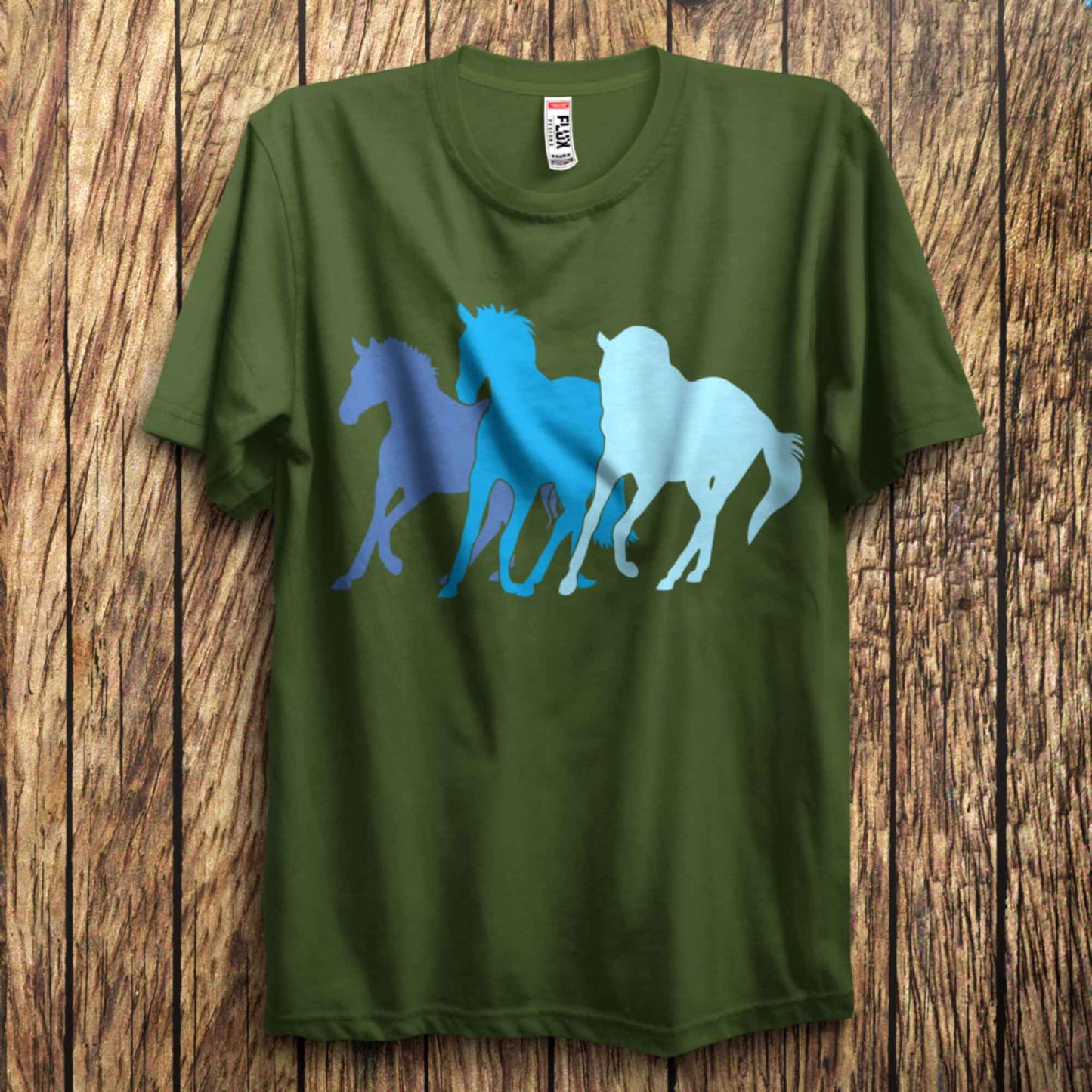 Ocean Wild Horses T Shirt