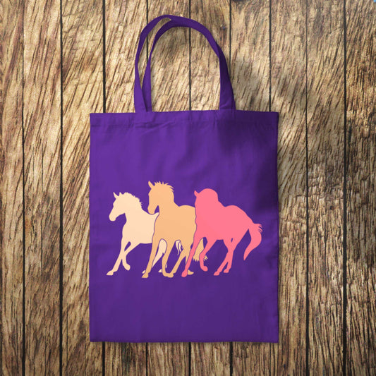 Sunset Wild Horses Tote Bag 10L Bag