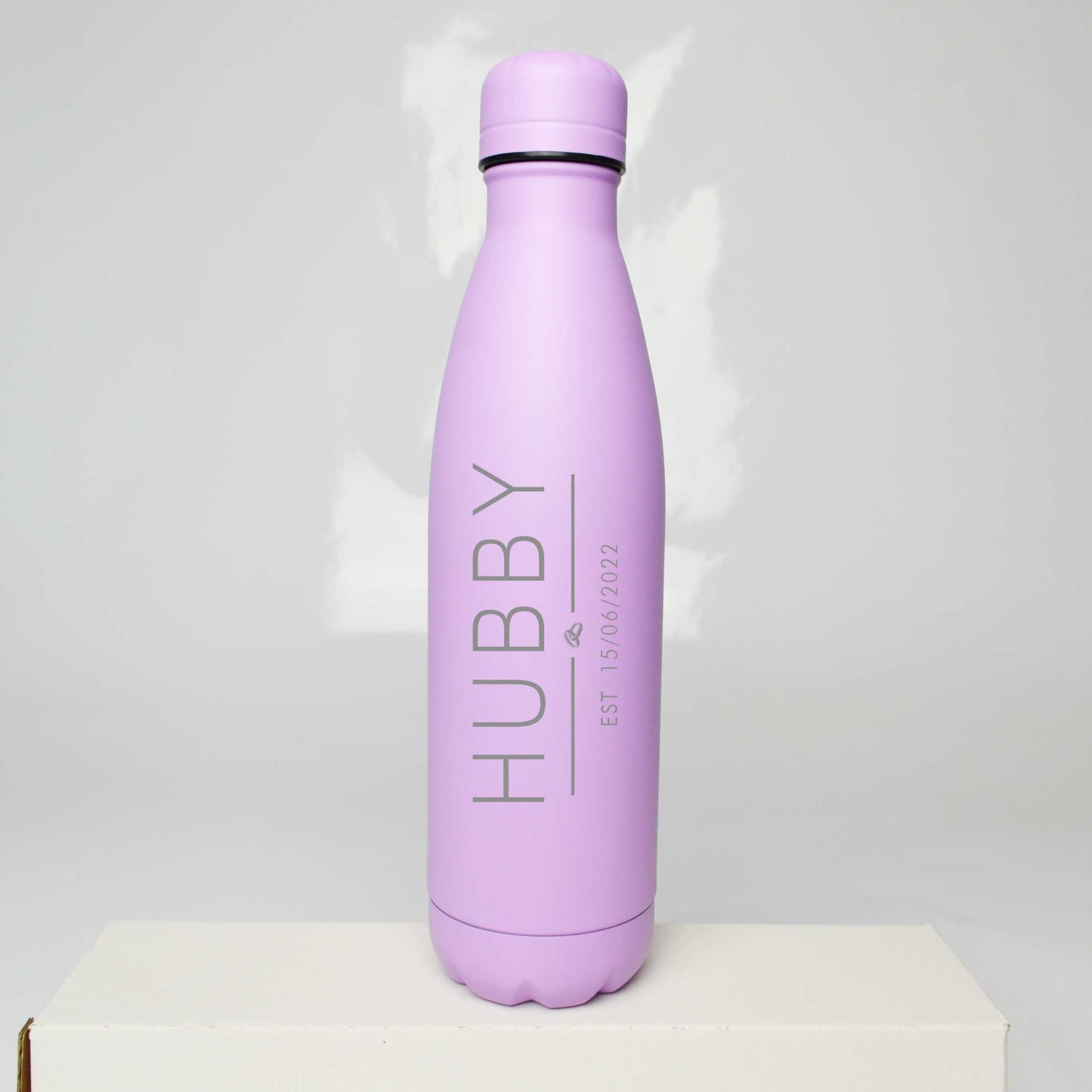 Personalised Hubby Wifey Thermos Water Bottle 500ml