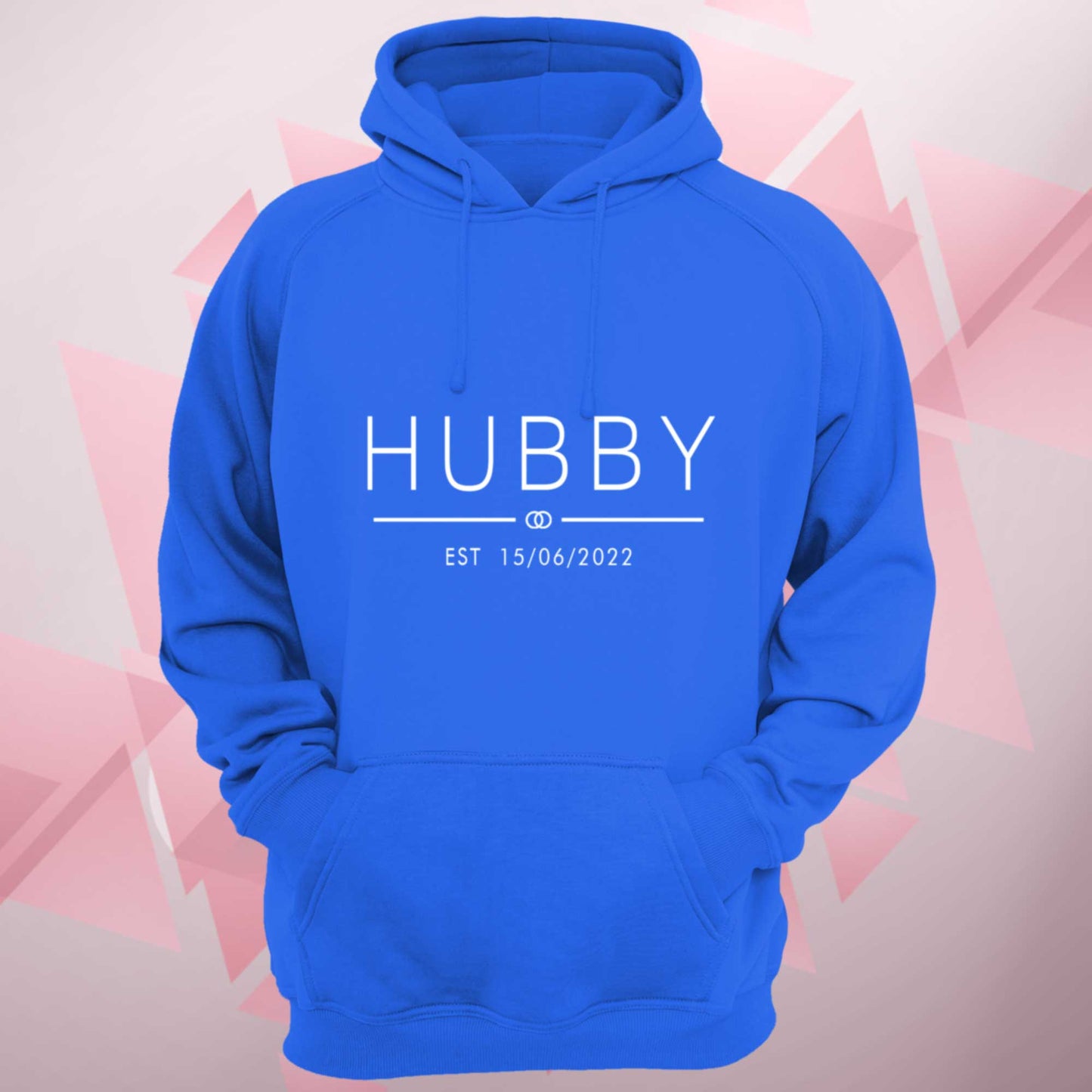 Personalised Hubby Wifey Hoodie Est