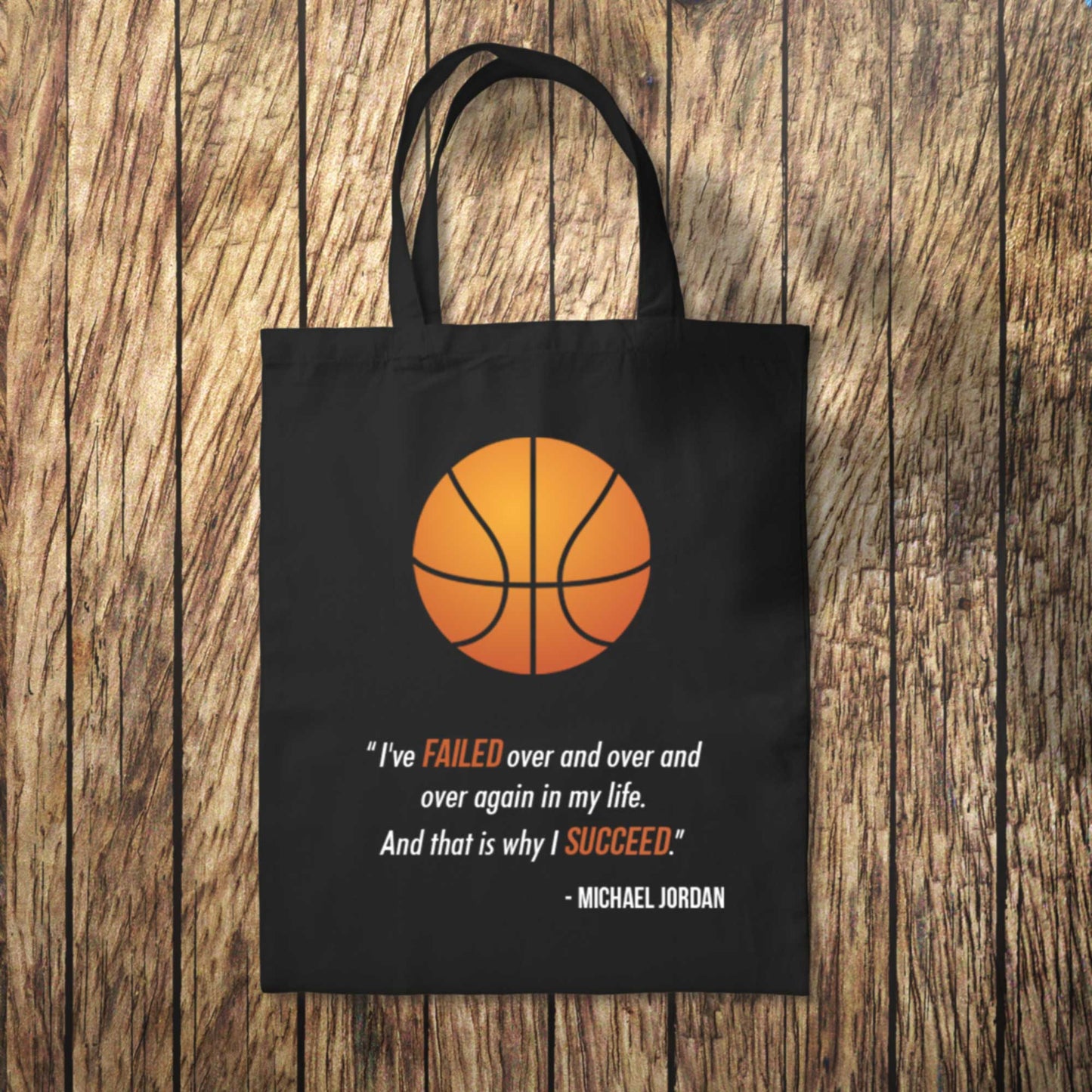 Michael Jordan I've Failed Quote Tote Bag 10L Bag