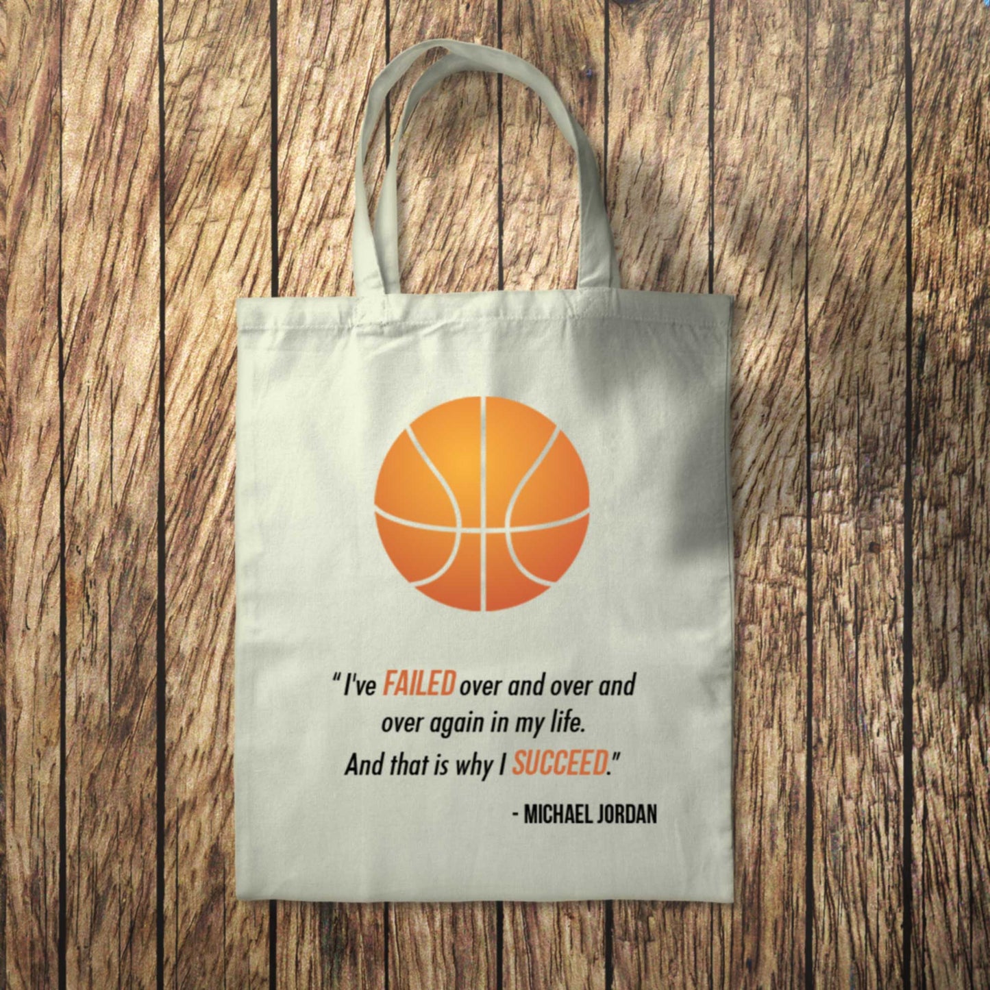 Michael Jordan I've Failed Quote Tote Bag 10L Bag