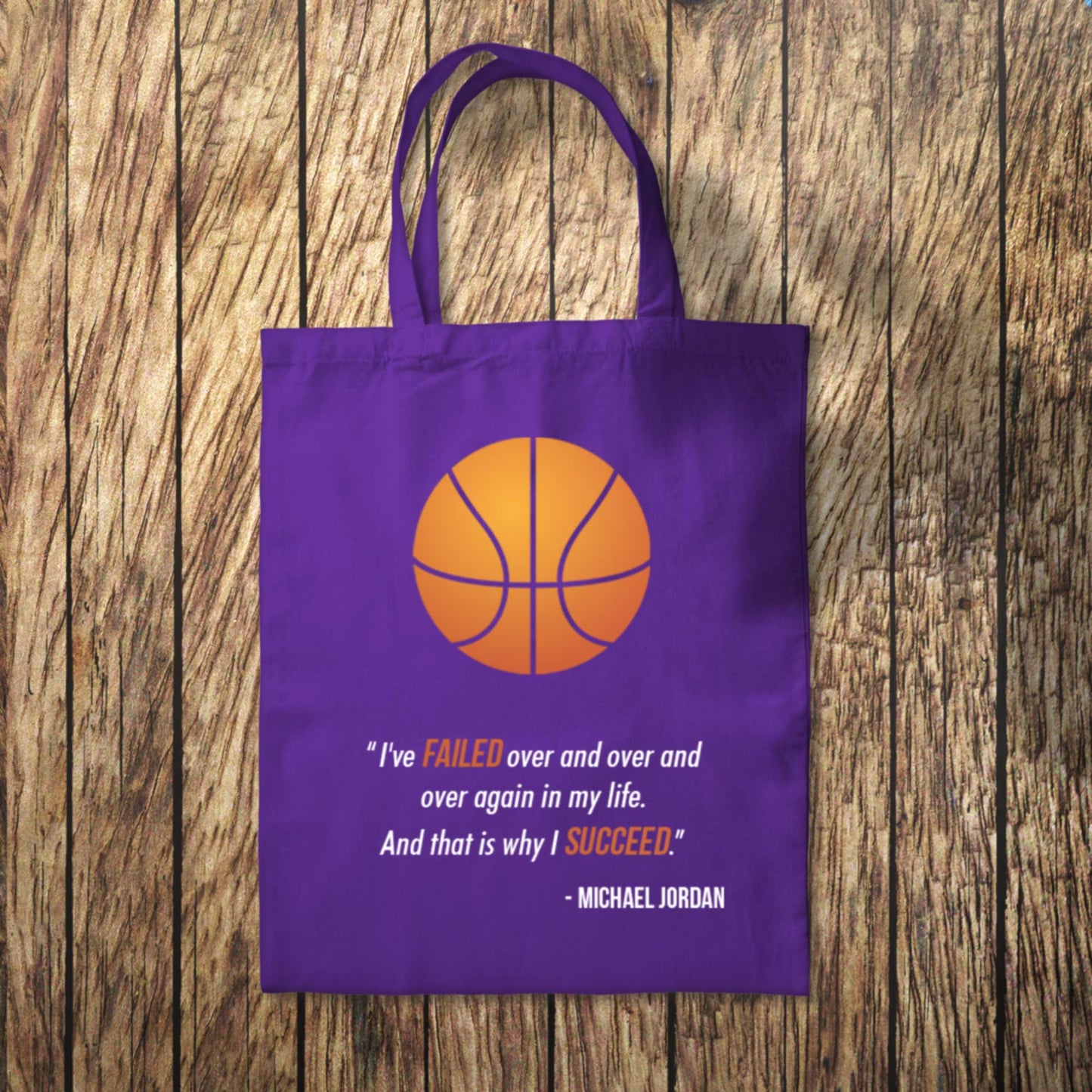 Michael Jordan I've Failed Quote Tote Bag 10L Bag