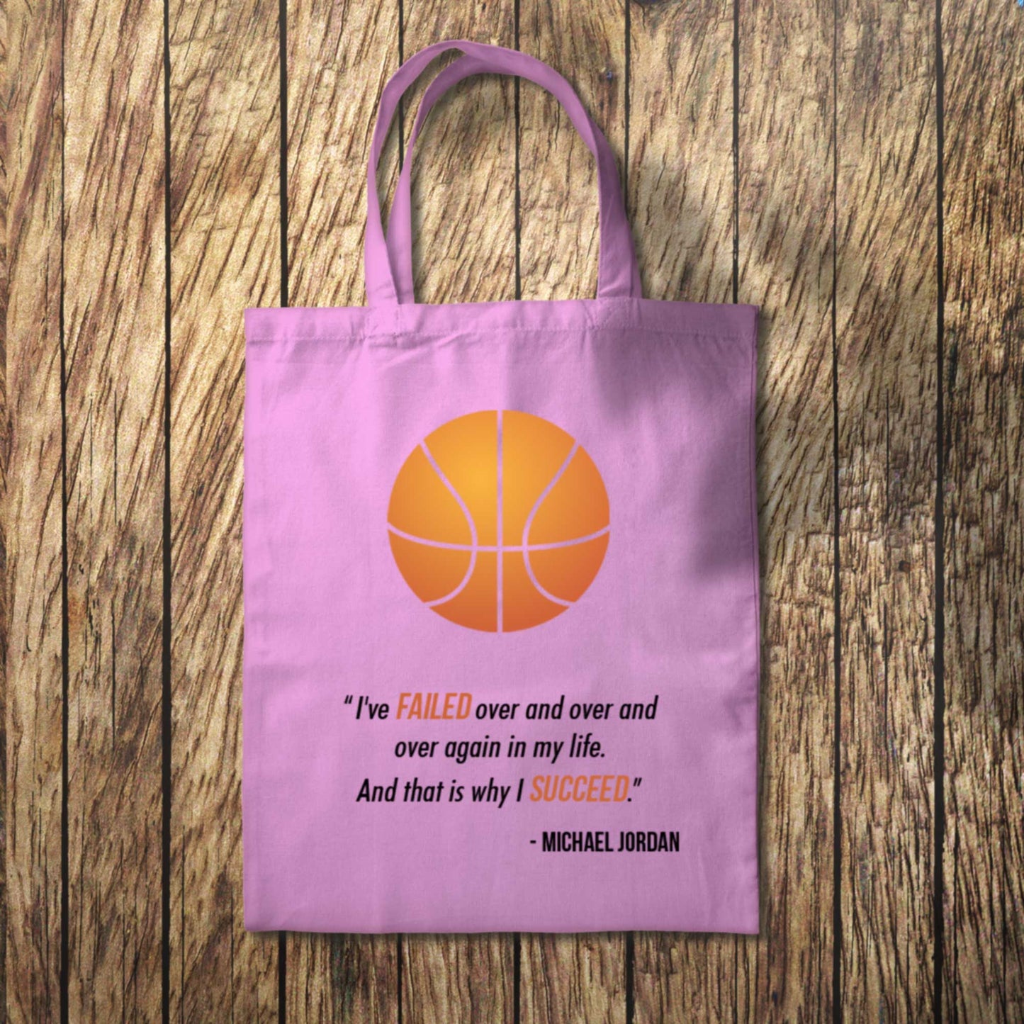 Michael Jordan I've Failed Quote Tote Bag 10L Bag